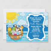 Aangepaste Noah's Ark Baby shower Uitnodiging (Voorkant)
