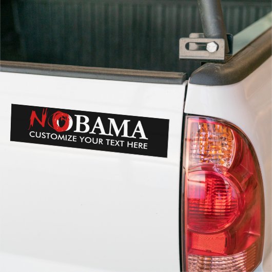 AANGEPASTE NOBAMA BUMPERSTICKER (Op Truck)