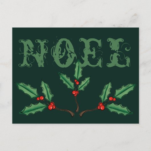 Aangepaste Noel Kerst Briefkaarten (Voorkant)