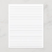 Aangepaste nominale monogrammofoonbenodigdheden va flyer (Achterkant)