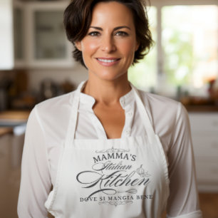 Aangepaste Nonna's Italiaanse Keuken Elegant Schort