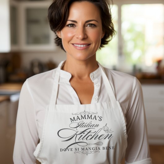 Aangepaste Nonna's Italiaanse Keuken Elegant  Schort