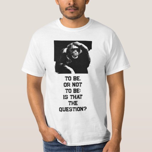 Aangepaste Noodlijdende Tekst Mannen Moderne Sjabl T-shirt (Voorkant)
