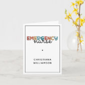 Aangepaste noodverpleegsters of verpleegkundige pe kaart (Gele Bloem)