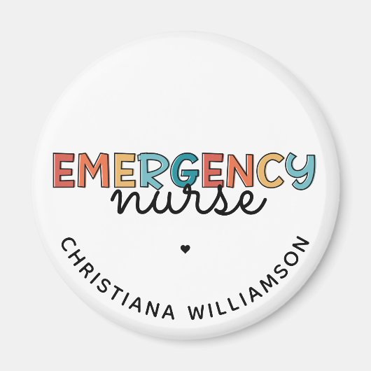 Aangepaste noodverpleegsters of verpleegkundige pe magneet (Voorkant)