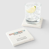 Aangepaste noodverpleegsters of verpleegkundige pe stenen onderzetter (Zijkant)