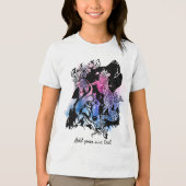 Aangepaste Noord-Amerikaanse Coyote Art | Roze Paa Tri-Blend Shirt (Voorkant)