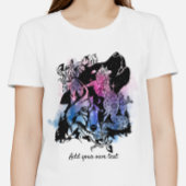 Aangepaste Noord-Amerikaanse Coyote Art | Roze Paa Tri-Blend Shirt