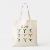 Aangepaste Noord-Amerikaanse Hummingbird Canvas ta Tote Bag (Achterkant)