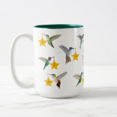 Aangepaste Noord-Amerikaanse kolibries Kerstmis Tweekleurige Koffiemok (Links)