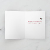 Aangepaste Noord-Amerikaanse mensvogels Feestdagen Kaart (Binnen)