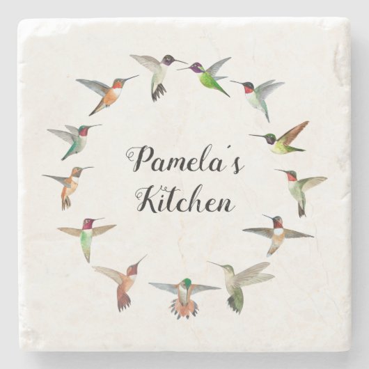 Aangepaste Noord-Amerikaanse mensvogels Stenen Onderzetter (Voorkant)