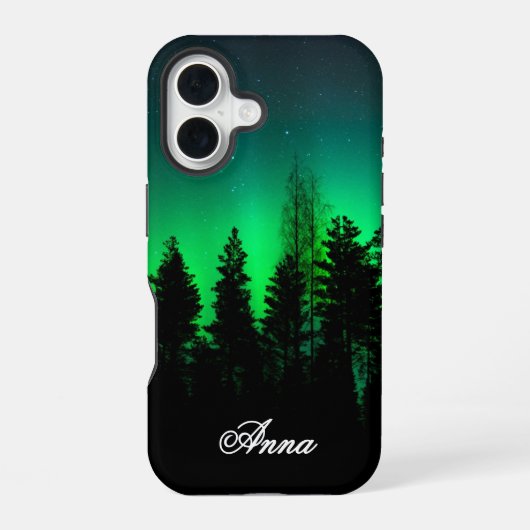 Aangepaste Noorderlicht iPhone 16 Hoesje (Achterkant)