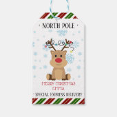 Aangepaste Noordpool Cadeaulabel (Voorkant)