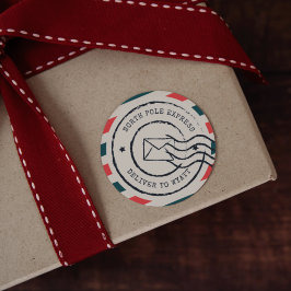 Aangepaste Noordpool Express Ronde Sticker