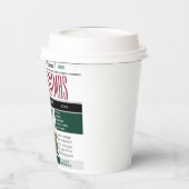 Aangepaste Noordpool krant Kerstfoto Papieren Bekers (Links)