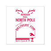 Aangepaste Noordpool rendiermail Zelfinktende Stempel (Design)