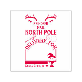 Aangepaste Noordpool rendiermail Zelfinktende Stempel