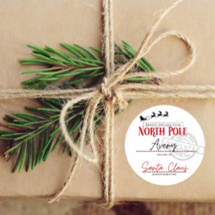 Aangepaste noordpoolstickers vierkante sticker