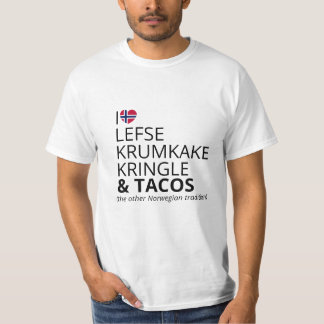 Aangepaste Noorse Vlag Hart | Noors-Amerikaans T-shirt