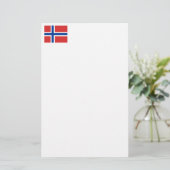 Aangepaste Noorse vlag (Noorse vlag) Briefpapier (Staand voorkant)