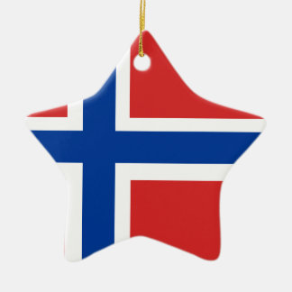Aangepaste Noorse vlag (Noorse vlag) Keramisch Ornament