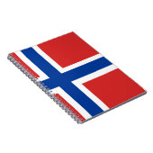 Aangepaste Noorse vlag (Noorse vlag) Notitieboek (Rechterzijde)