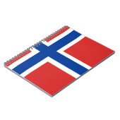 Aangepaste Noorse vlag (Noorse vlag) Notitieboek (Linkerzijde)