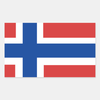 Aangepaste Noorse vlag (Noorse vlag) Rechthoekige Sticker