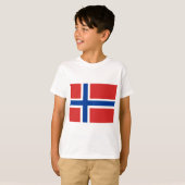 Aangepaste Noorse vlag (Noorse vlag) T-shirt (Voorkant volledig)