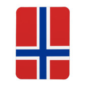 Aangepaste Noorse vlag (Norske vlag) magneet (Verticaal)