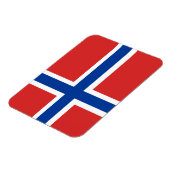 Aangepaste Noorse vlag (Norske vlag) magneet (Linkerzijde)