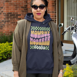 Aangepaste Noroez Mobarak Iraanse Nieuwjaar famili Hoodie