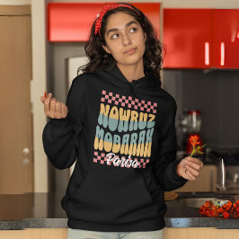 Aangepaste Noroez Mobarak Perzische Nieuwjaar fami Hoodie