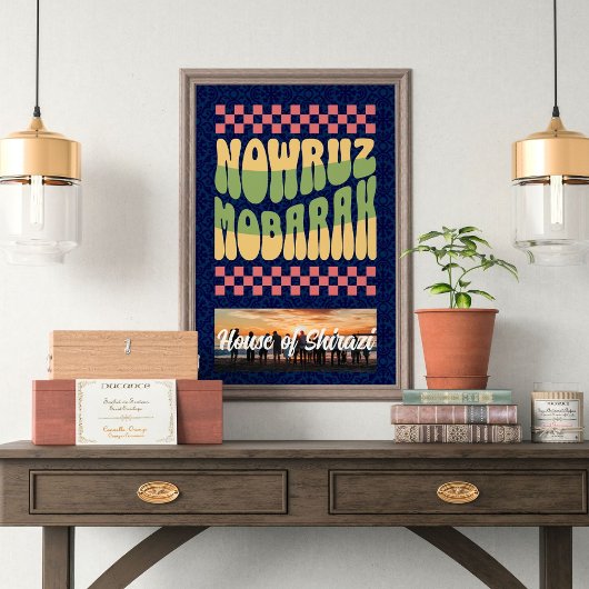 Aangepaste Noroez Perzische Nieuwjaar Reünie Parti Poster