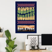 Aangepaste Noroez Perzische Nieuwjaar Reünie Parti Poster (Thuiskantoor)