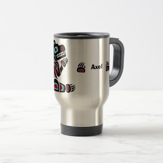 Aangepaste Northwest Coast Beer Travel Mug Reisbeker (Voorkant rechts)