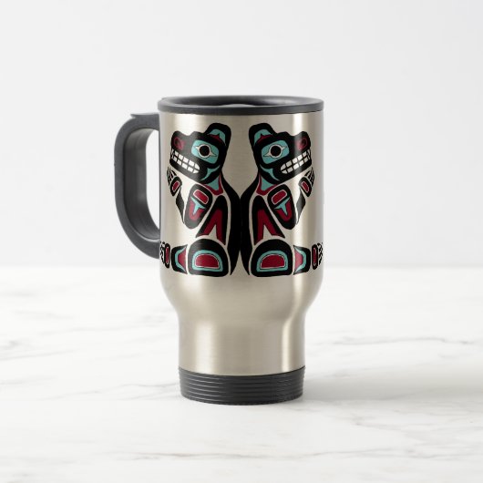 Aangepaste Northwest Coast Beer Travel Mug Reisbeker (Voorkant links)