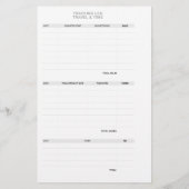 Aangepaste notaris openbare gevangenis ondertekeni briefpapier (Achterkant)