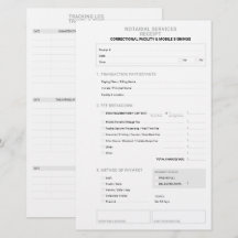 Aangepaste notaris openbare gevangenis ondertekeni