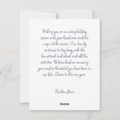 Aangepaste Notecard Nutcracker-tekens Feestdagenkaart (Achterkant)