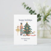 Aangepaste Notecard Nutcracker-tekens Feestdagenkaart (Staand voorkant)