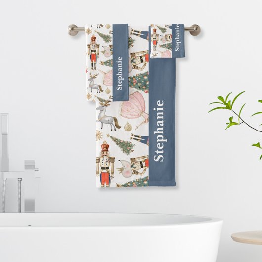 Aangepaste Notenkraker Badhanddoek Set Bad Handdoek