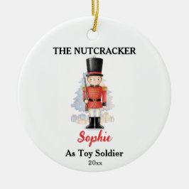 Aangepaste Notenkraker Foto Kerstmis Soldaat Keramisch Ornament