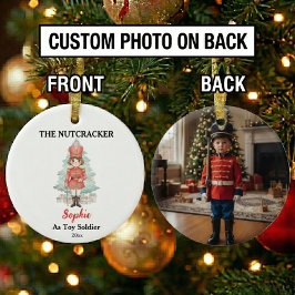 Aangepaste Notenkraker Foto Kerstmis Soldaat Keramisch Ornament