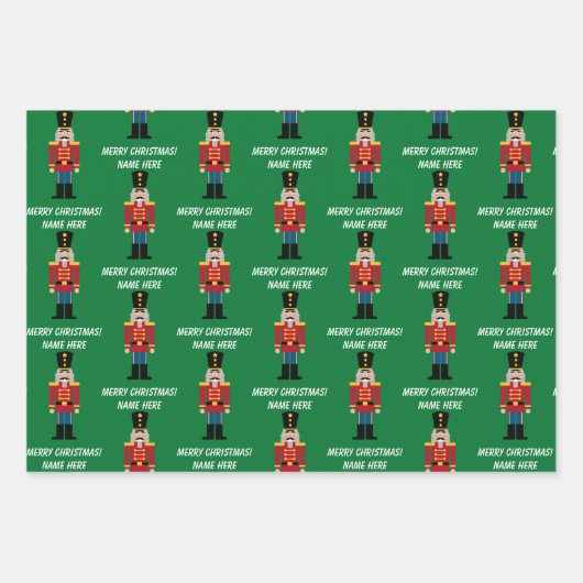 Aangepaste Notenkraker Kerst inpakpapier vellen (Voorkant)