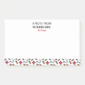 Aangepaste notitie van de schoolverpleegster post-it® notes (Voorkant)