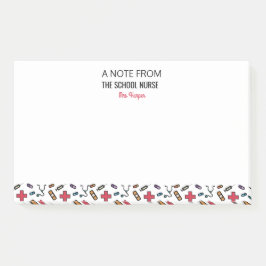 Aangepaste notitie van de schoolverpleegster post-it® notes