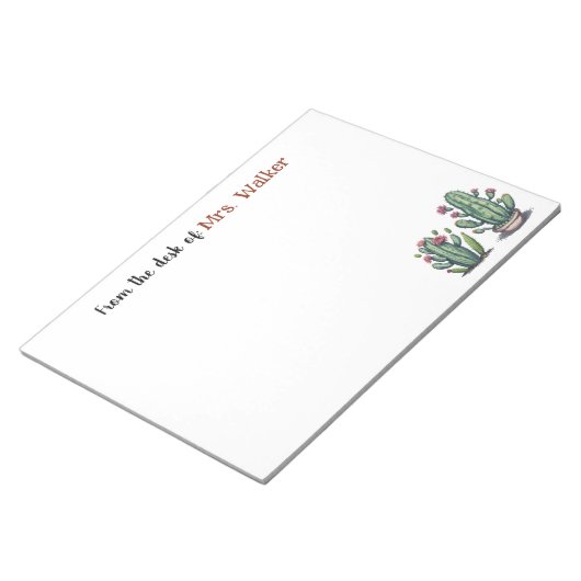 Aangepaste notitie van Teacher Personalized Notiti Notitieblok (Schuin)