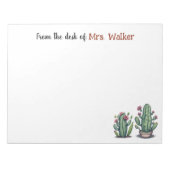 Aangepaste notitie van Teacher Personalized Notiti Notitieblok (Voorkant)